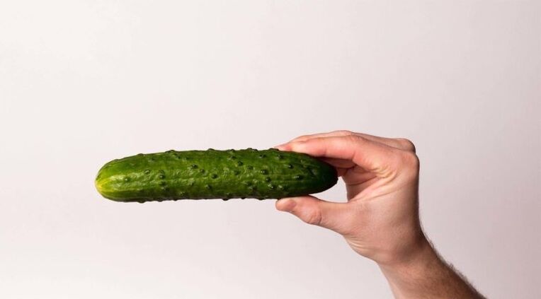 le concombre symbolise un pénis agrandi par la soude